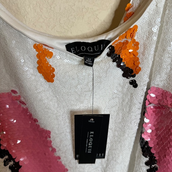 NWT Eloquii sequin maxi dress - Picture 3 of 8